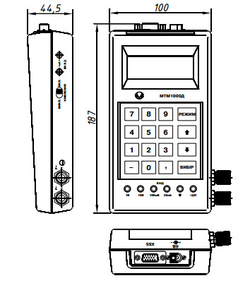 Габаритные размеры МТМ-1000Д